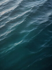 Waves cascade in rhythmic blues across the ocean&rsquo;s expanse.