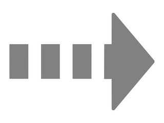 グレーの点線矢印