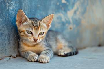 Obraz premium Adorable and Cute Kitten Background