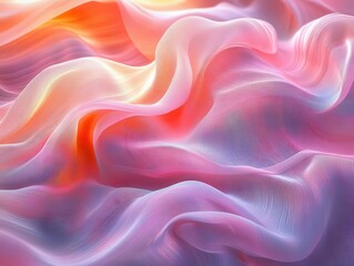 abstract futuristic texture blending soft pastel peach and rose pink creating a dreamy ethereal aesthetic that invites the viewer into a world of imagination