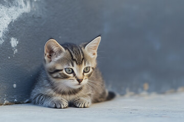 Fototapeta premium Adorable and Cute Kitten Background