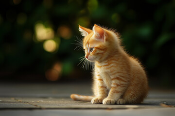 Obraz premium Adorable and Cute Kitten Background
