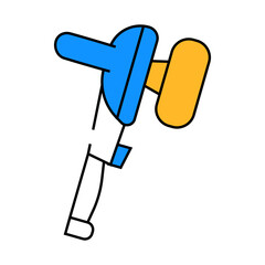 electronic instrument for car polishing line icon vector. electronic instrument for car polishing sign. isolated symbol illustration