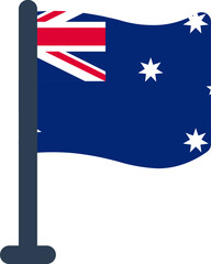 AUSTRALIA Flag Rounded