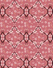seamless pattern with flowers for  bed sheet