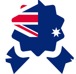AUSTRALIA flag on Certificate Icon