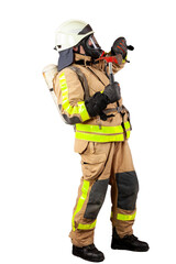 Feuerwehrmann mit Axt