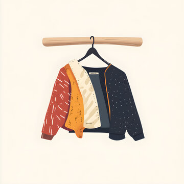 recommend clip art: Flat design illustrations Clothes hanger