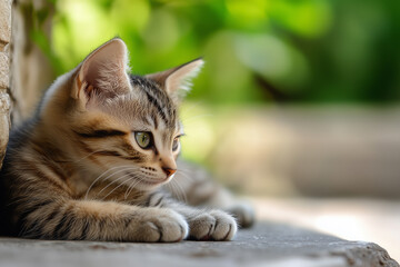 Obraz premium Adorable and Cute Kitten Background