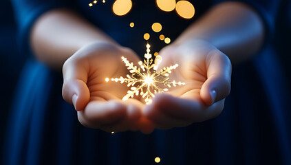 stardust magic sparkling hands creating whimsical festive feeling