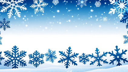 winter border featuring blue snowflakes white perfect holiday designs