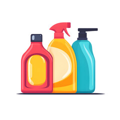 Flat design illustrations Laundry detergent