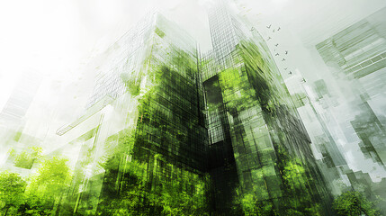 sustainable green building practices in architectural blueprints ecofriendly construction planning digital 