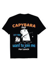 Creative Capybara T-shirt  Design