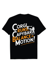 Creative Capybara T-shirt  Design