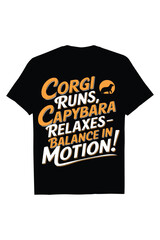 Creative Capybara T-shirt  Design