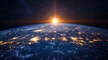 Obraz premium Stunning view of the earth from space