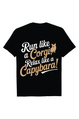 Creative Capybara T-shirt  Design