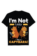 Creative Capybara T-shirt  Design