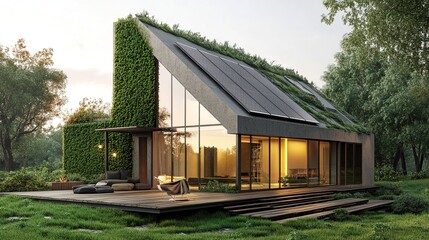 Obraz premium Design a sustainable luxury villa 