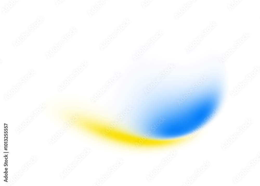 Poster Blue yellow, color gradient rough abstract background shine bright light and glow shapes empty space , grainy noise grungy texture on transparent background