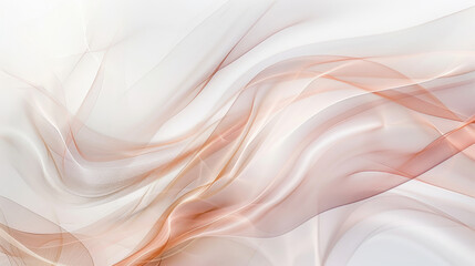 Obraz premium Soft flowing abstract waves in warm tones create serene and calming atmosphere, perfect for backgrounds or artistic projects. gentle curves and light hues evoke sense of tranquility and elegance