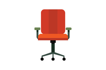 Fototapeta premium Office chair vector art illustration.