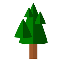 tree. vector illustration. flat style. green leafy tree. nature theme. tree theme