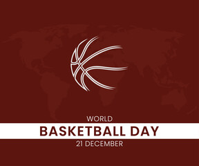 World Basket Ball Day 21 December social media banner