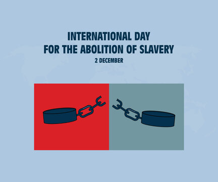 International Day for the abolition of slavery 2 December social media banner - Powered by Adobe