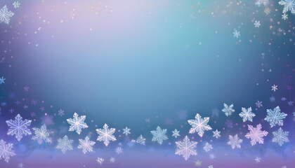 Crystal Snowflakes in the Air