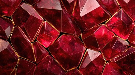 Red crystal cluster