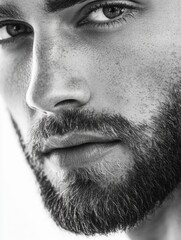 Obraz premium Man with Beard Close Up