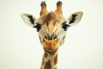 Giraffe Face Close Up