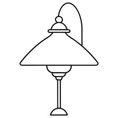 lamp on the table