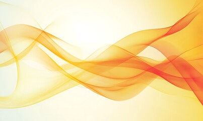 Abstract Wave Pattern in Orange and Yellow Hues