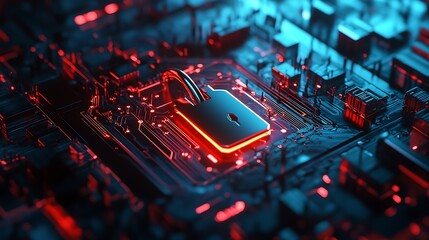 A striking abstract design emphasizing the significance of online safety.