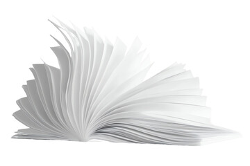 Open Book with White Pages - A Symbol of Knowledge and Reading