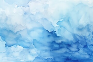 Naklejka premium Abstract Blue Watercolor Background