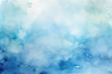Abstract Blue Watercolor Background