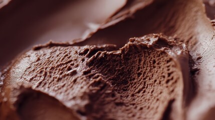 Chocolate Ice Cream Texture.