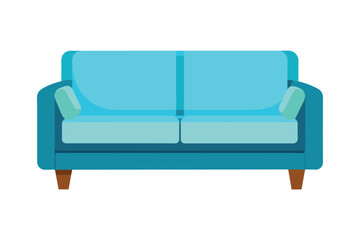  Serenity sofa vector art illustration.