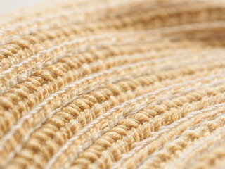 Close-up of woven felt fabric with a thick texture, ideal for creative projects and unique accessories