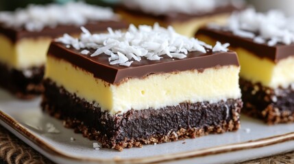Coconut Chocolate Bars.