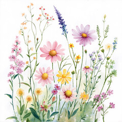 Watercolor Floral Illustration