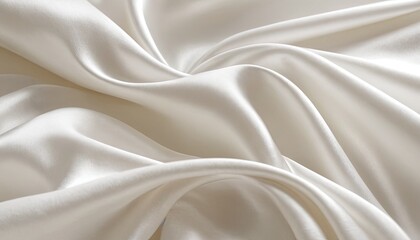 Obraz premium White silk fabric texture luxurious background 3d Rendering 4k Ultra hd 5