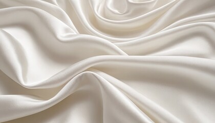 Obraz premium White silk fabric texture luxurious background 3d Rendering 4k Ultra hd 4