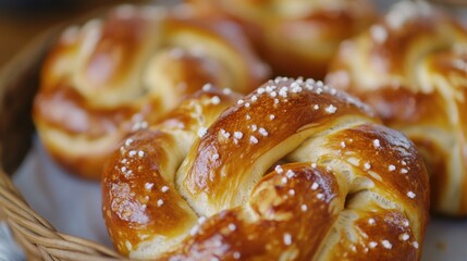 Soft Pretzel Close Up.