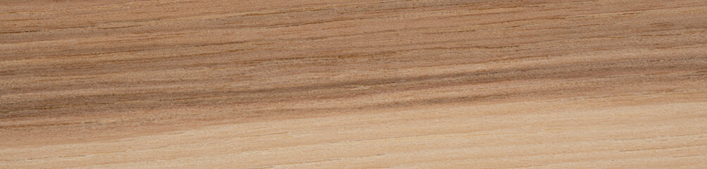 Warm-toned Hickory veneer with natural straight wood grain