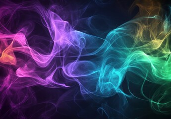 Fototapeta premium Colorful Smoke Swirls.
